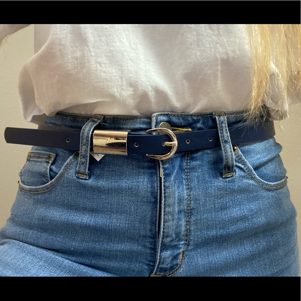 Steve Madden Navy Blue Belt